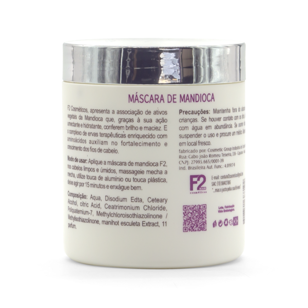 Máscara de Mandioca Hidratação Intensiva - 500g - Image 2